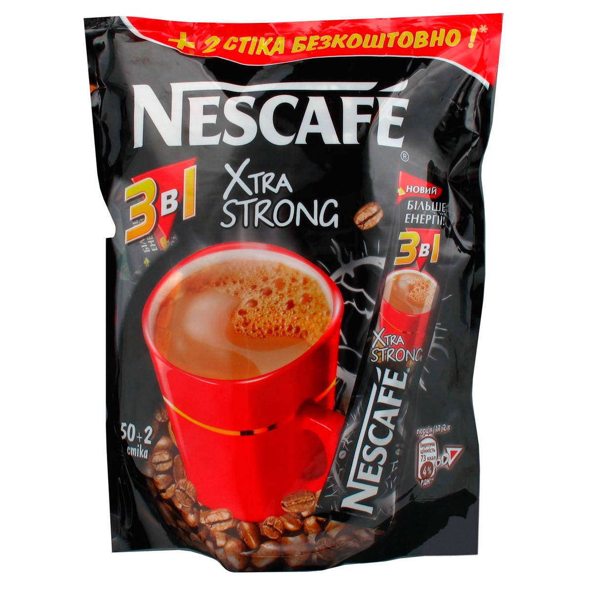 

Кофе Nescafe 3 в 1 Xtra Strong Экстра стронг 52*16г (12)