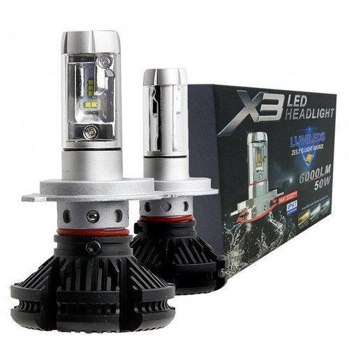 

Светодиодные лампы X3 H1 для автомобиля