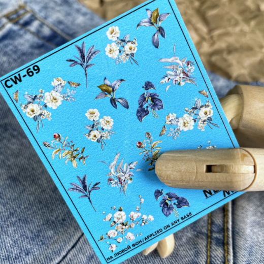 

Слайдеры для дизайна ногтей NEW MAX (цветы)