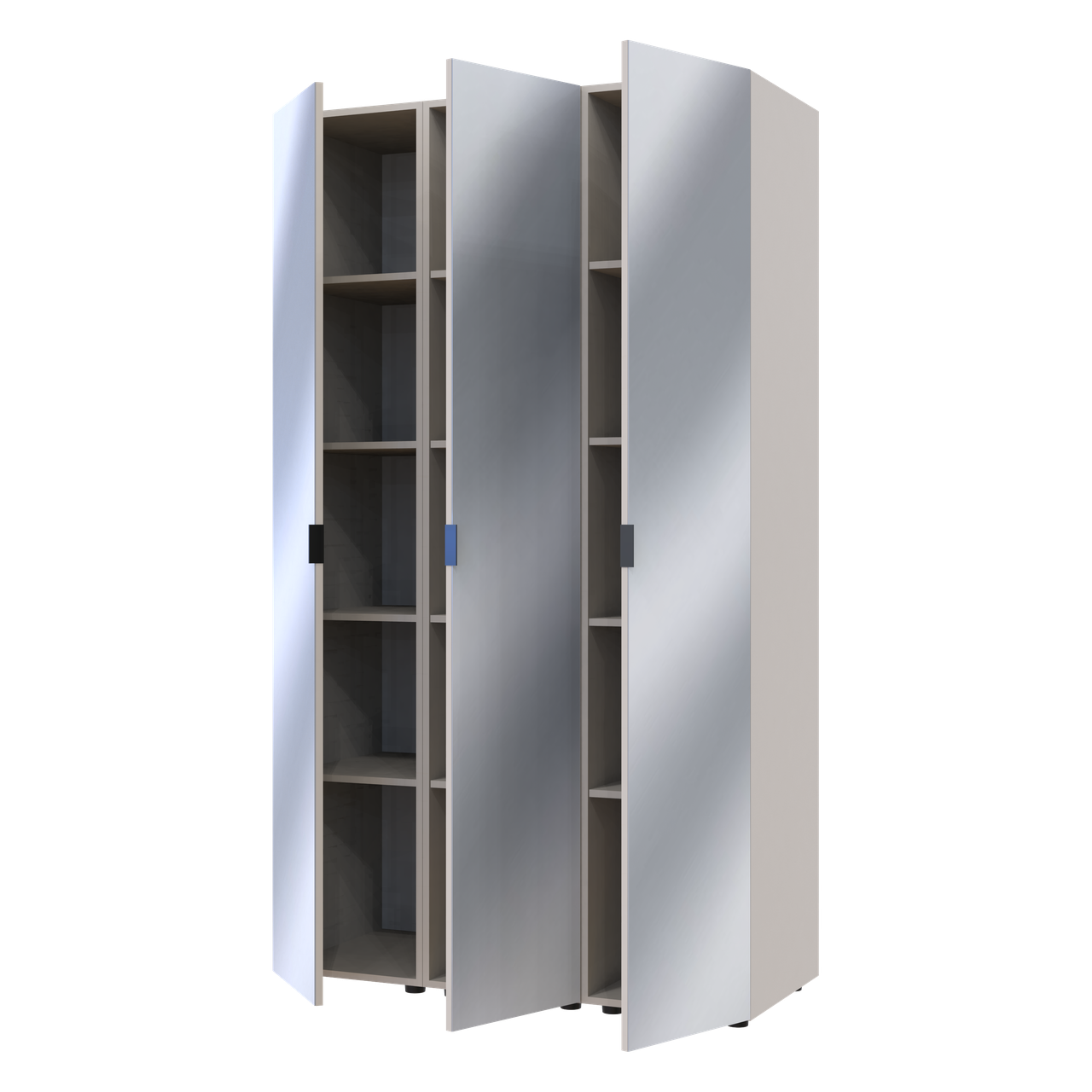 Комплект Doros Гелар Кашемір 3 Дзеркала 117х49.5х203.4 (42005104) 2