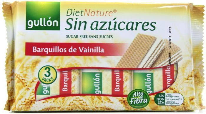 

Вафли без сахара ванильные Gullon 180г (3 пачки) Испания