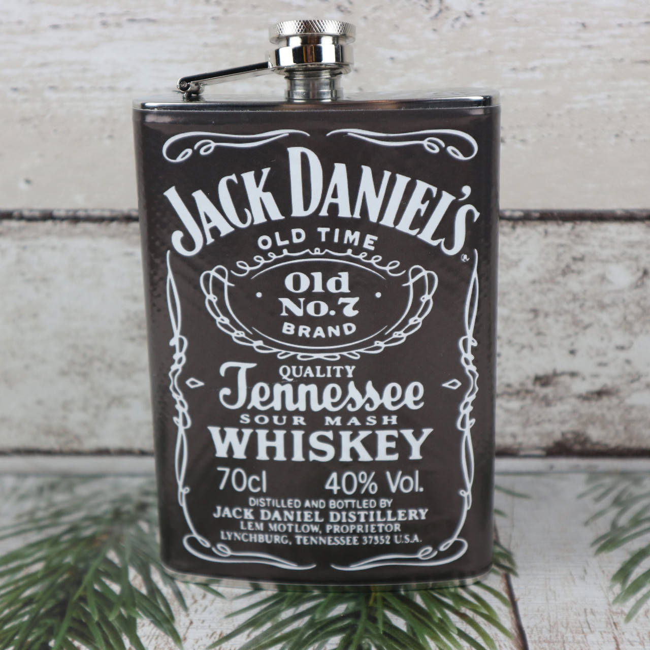 

Дорожная фляга Jack Daniels подарок мужчине на Новый Год День Рожденья 23 февраля 14 октября Оригинальные фото, Серый