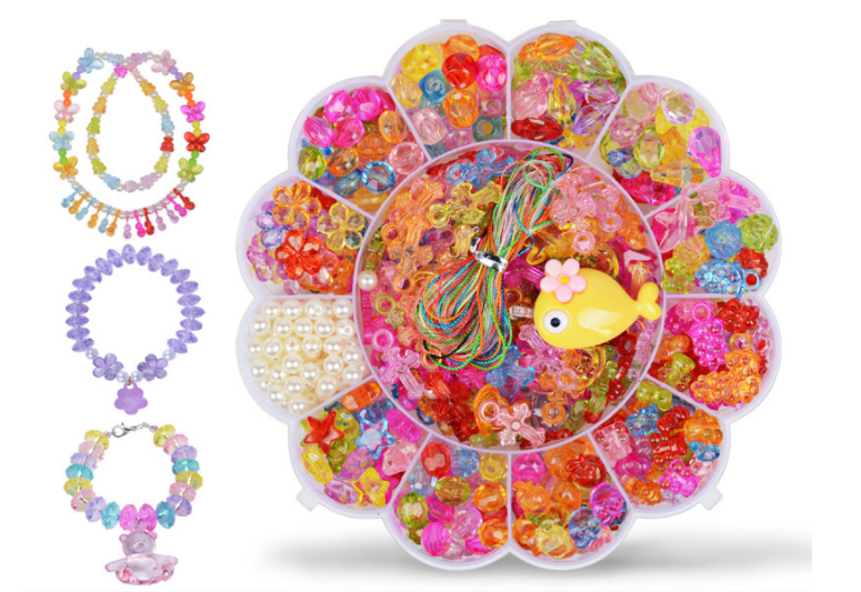 

Детский набор для творчества Beads Set Бусины бисер кристаллы (08/12) Разноцветный