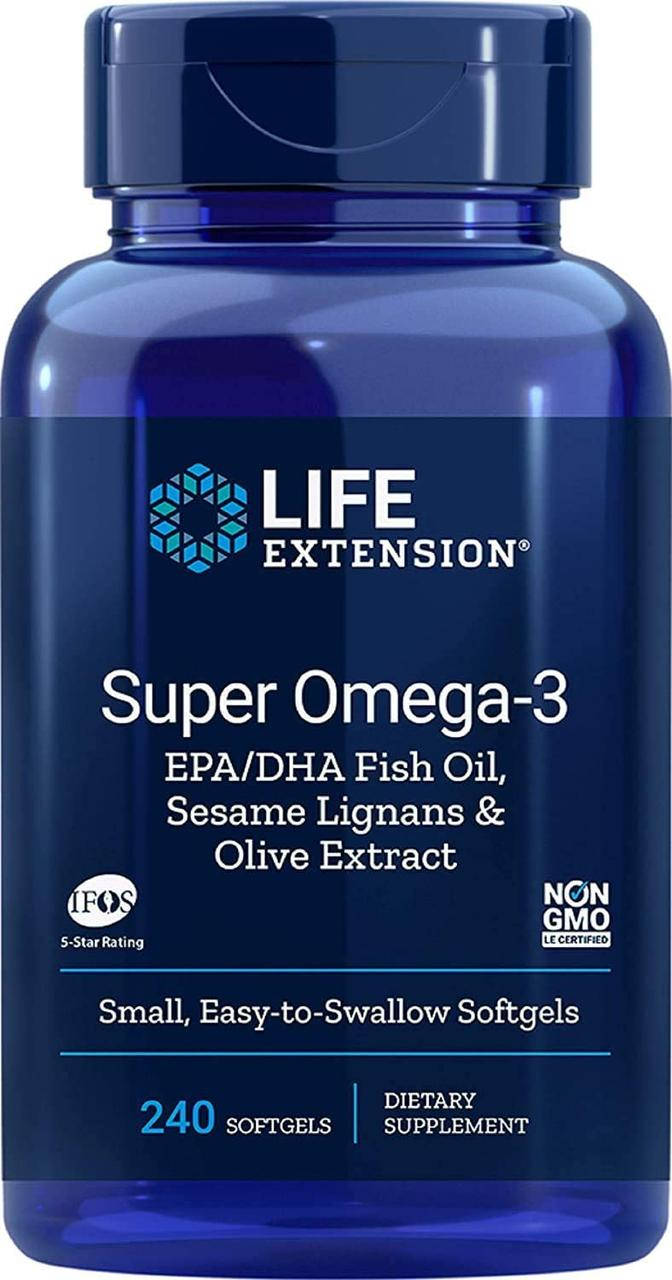 

Life Extension Super Omega-3 240 гелевых капсул