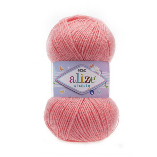 

517 Пряжа Alize Sekerim Bebe светло-персиковый