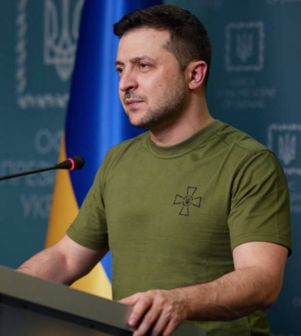 

Военная тактическая мужская футболка cо знаком ВСУ, Оливковый