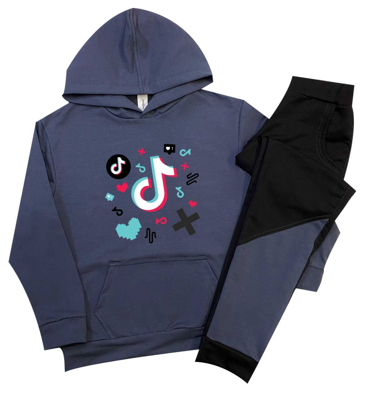 

Спортивный костюм Тик Ток для мальчика графит 140