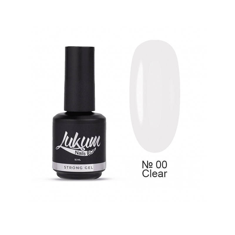 

Lukum Strong Gel Clear № 00 - жидкий жесткий гель в бутылочке, прозрачный, 15 мл