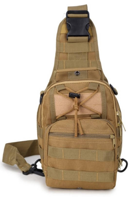 

Рюкзак сумка тактическая однолямочная Tactical Pro 6 л койот, Желтый