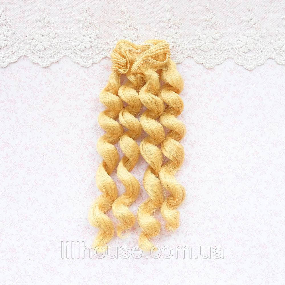 

Волосы для Кукол Трессы Кудри ЗОЛОТОЙ БЛОНД 15 см
