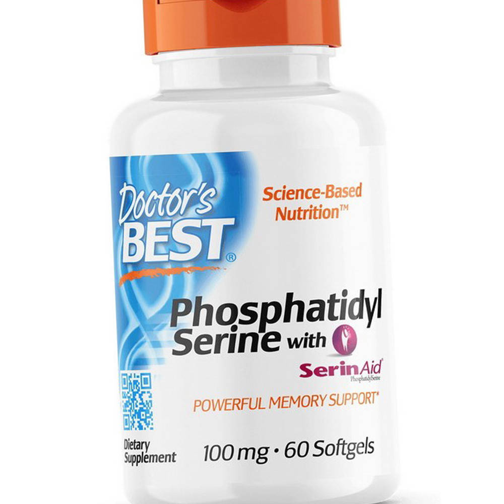 

Фосфатидилсерин Doctor's BEST Phosphatidyl Serine with Serin Aid 100 mg 60 гел капс
