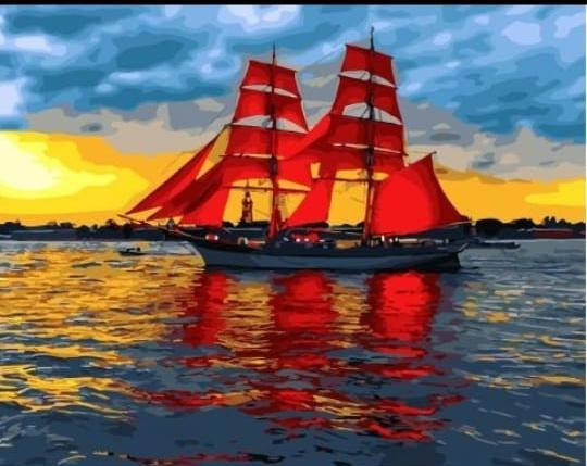 

Картины по номерам Алые паруса 40х50см GX30830