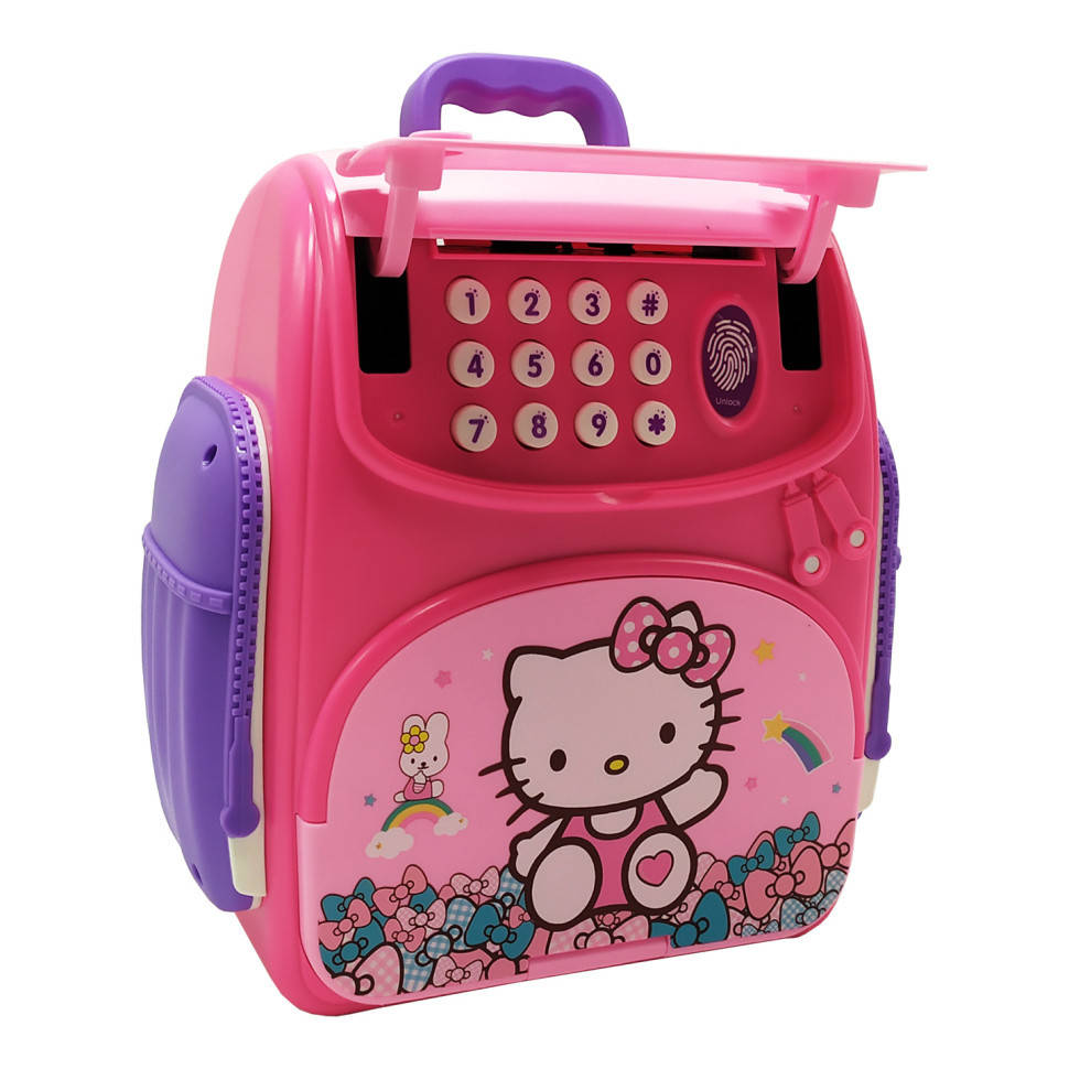 

Электронная копилка-сейф "Рюкзак" 3008HK Hello Kitty, Розовый
