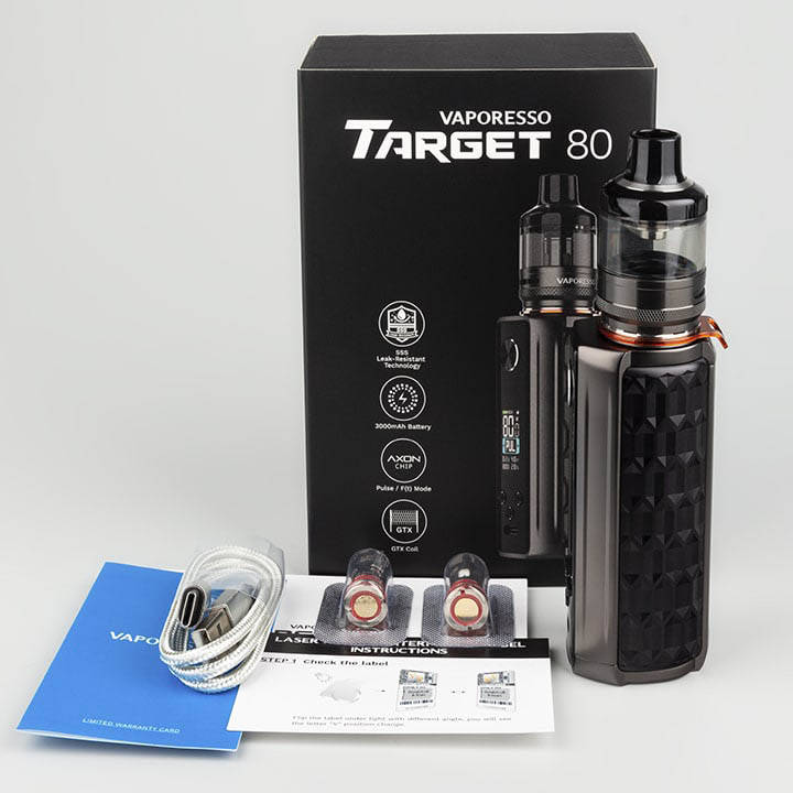 

POD-система Vaporesso TARGET 80 kit - Black, Черный