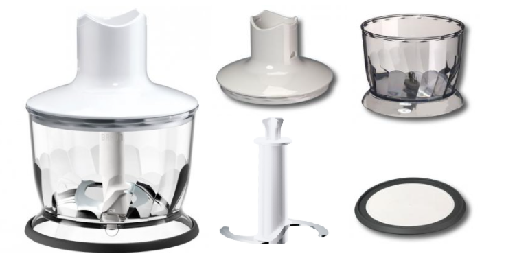 

Комплект насадки измельчителя для блендера Braun AX22110003, BR67050193, 67050193