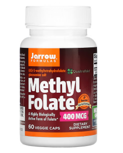 

Jarrow Formulas, метилфолат, 400 мкг, 60 веганських капсул