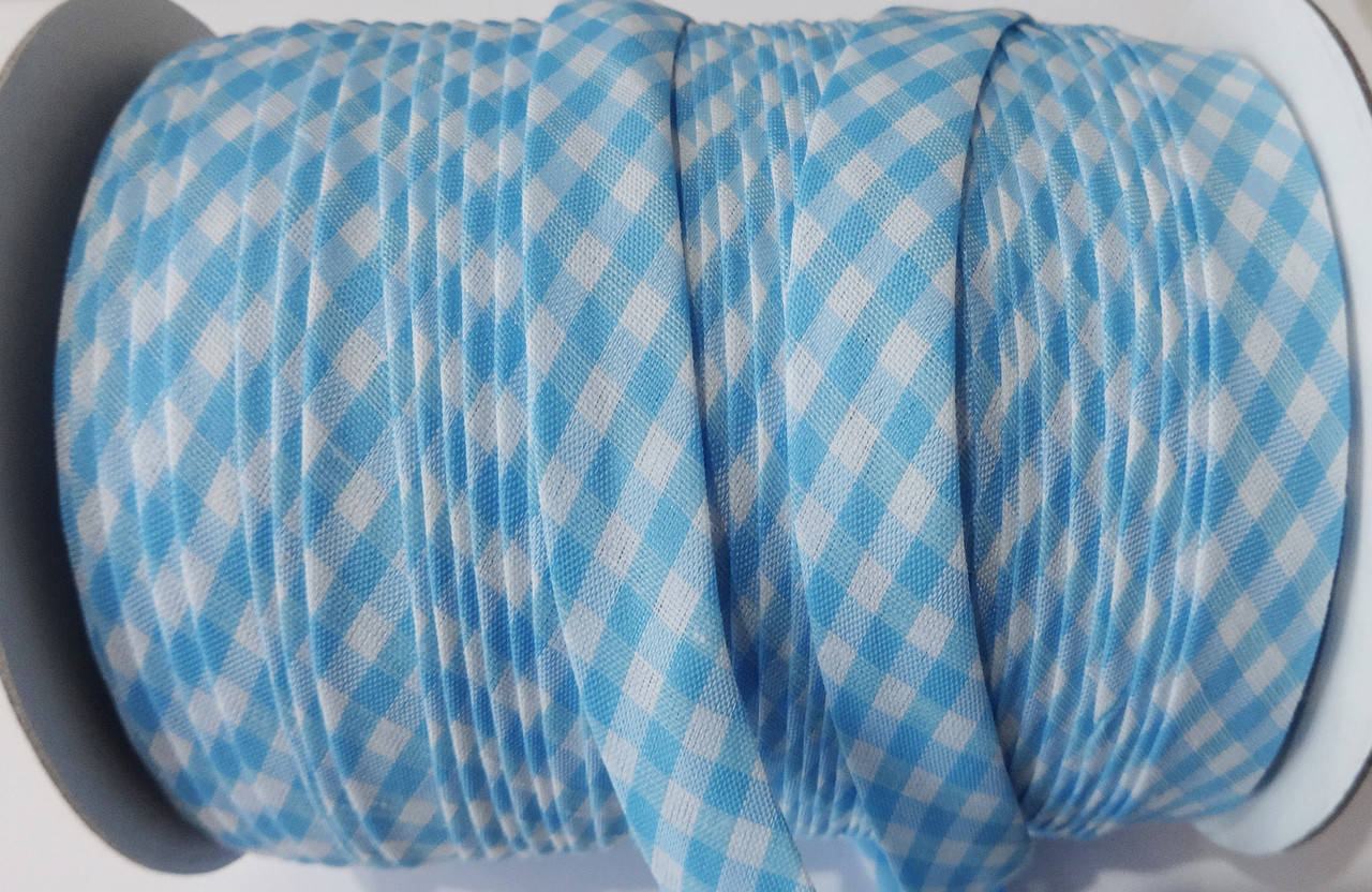 

Косая бейка шотландка (клетка 271) 15 мм ярко-голубая