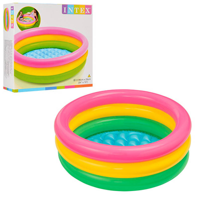 

Бассейн надувной разноцветный Intex 58924