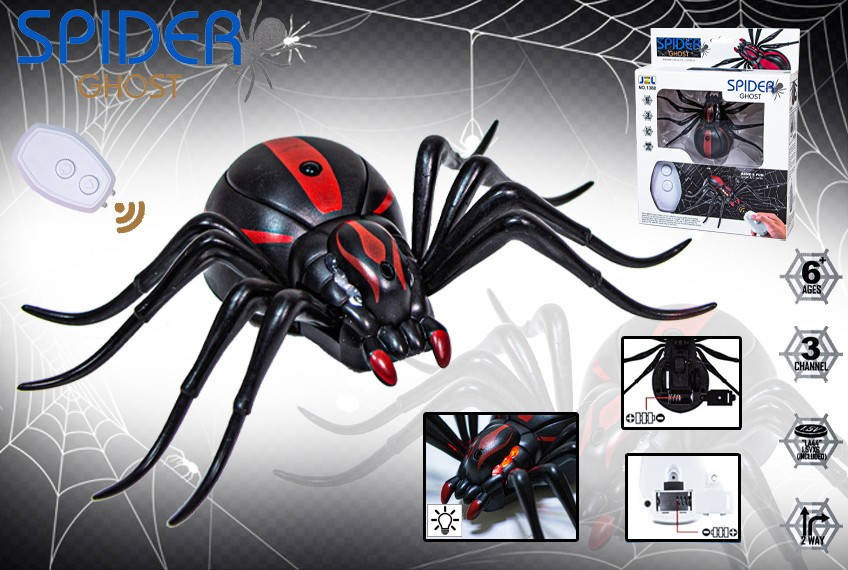 

Интерактивный паук на пульте управления 1388 Spider Ghost, Черный