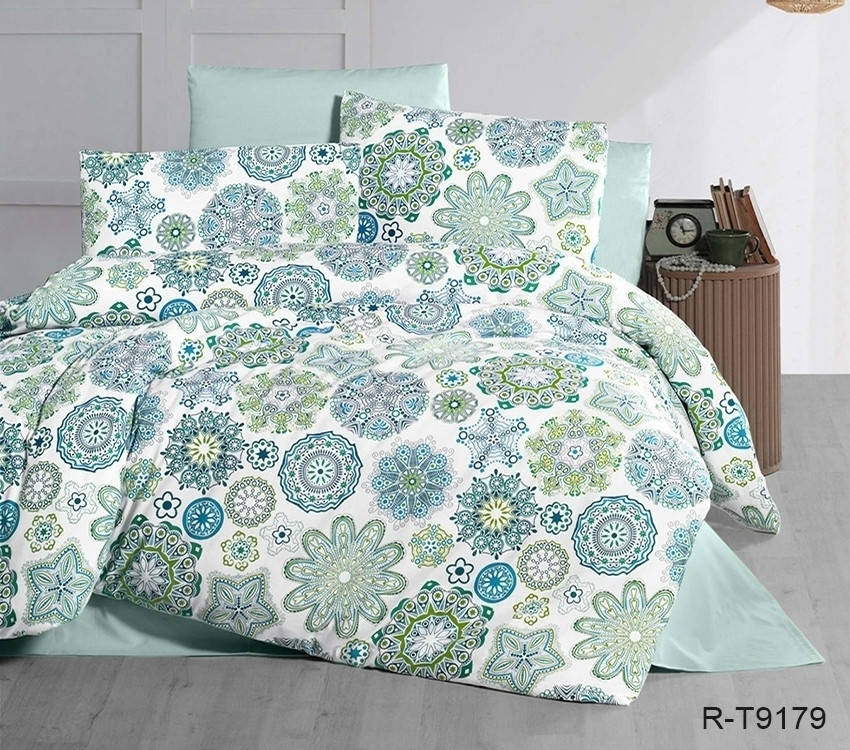 

Постельное белье ТМ TAG/2-спальные/Ренфорс с компаньоном R-T9179