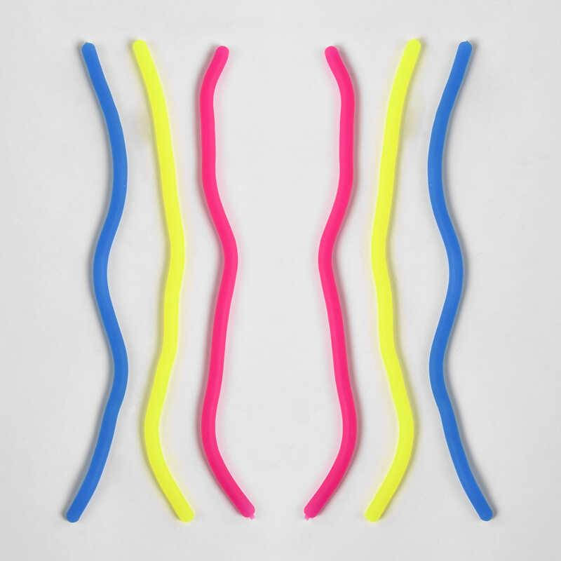 

Игра-антистресс M 12075 (24) “Лапша тянучка”, 3 цвета, неоновая, 27 см/2400/