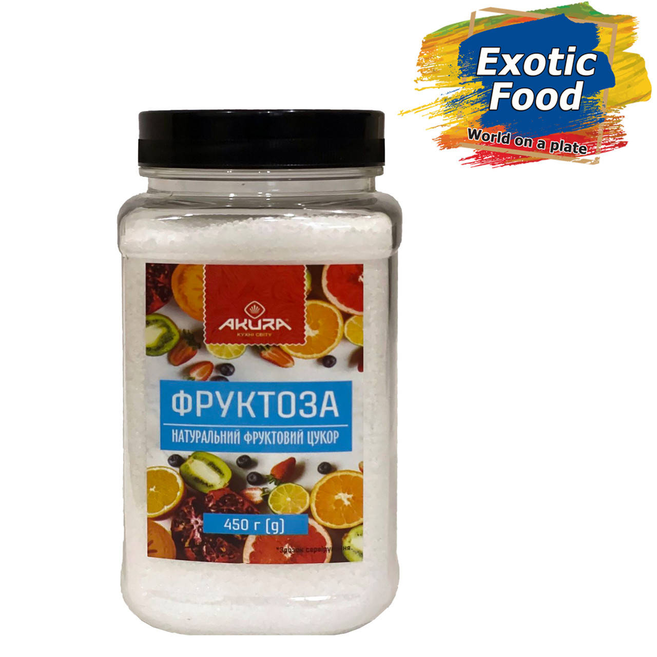 

Фруктоза 450 г. ТМ "AKURA" БАНОЧКА