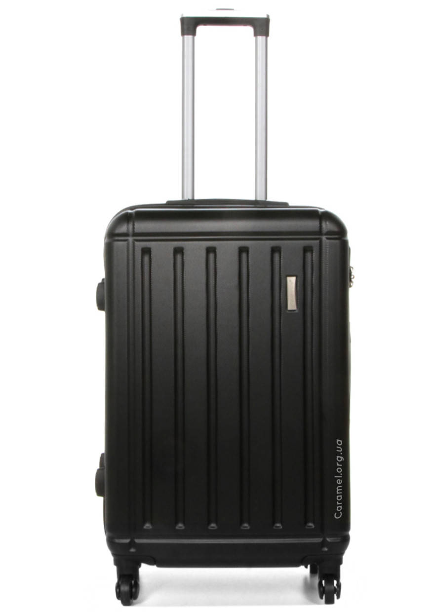 

Чемодан Франция поликарбон  M черный | 65x43x24 см | 60 л | 3 кг | Madisson 03203