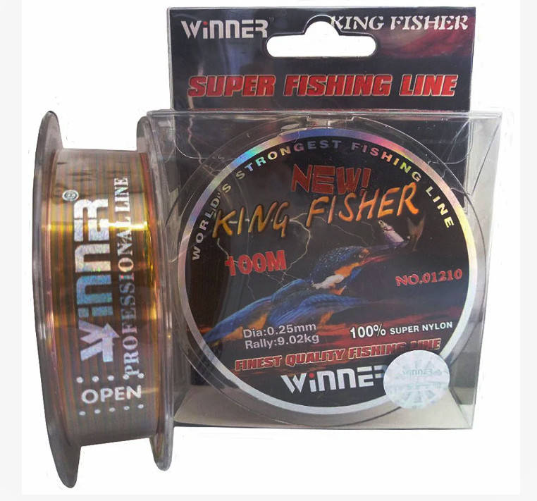 

Леска Winner King Fisher 0.25 мм 100 м.multicolor.