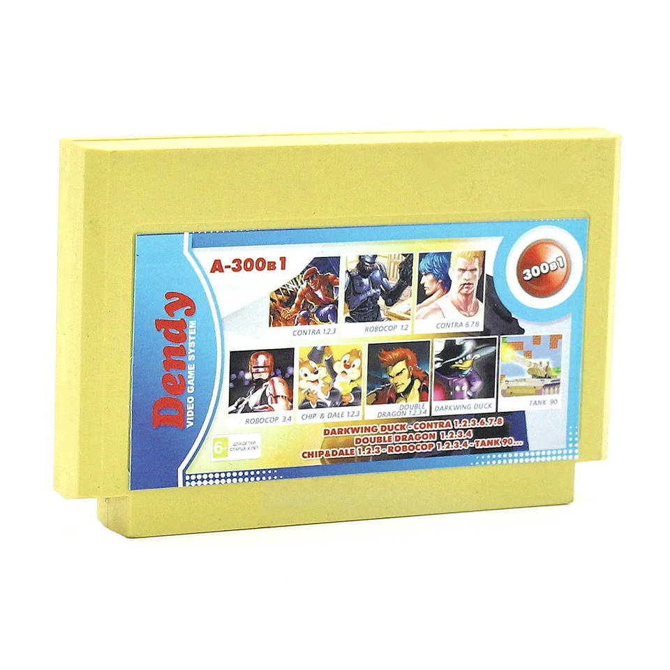 

Картридж для игровой приставки денди на 300 игр Dendy 8 bit