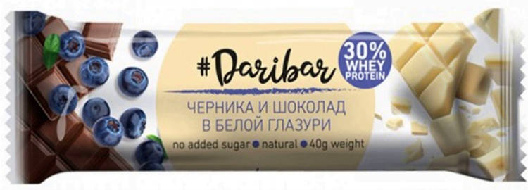 

Протеиновый батончик в глазури DariBar Черника и Шоколад (40 грамм)