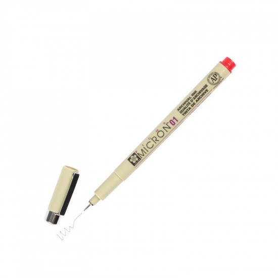 

Лінер PIGMA Micron (0.1), 0,25мм, Червоний, Sakura