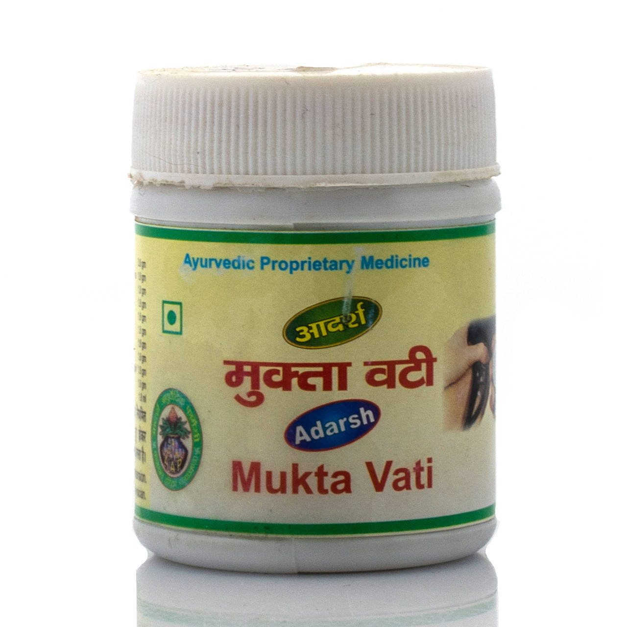 

Мута, Мукта вати, Адарш / Muta, Mukta Vati, Adarsh Ayurvedic /20 грамм