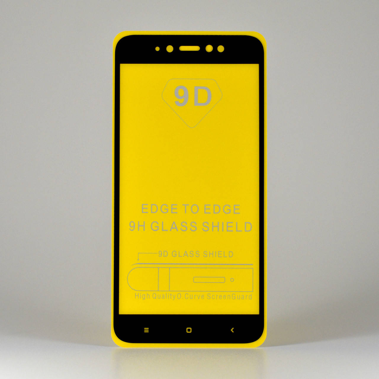 

Защитное стекло на Xiaomi Redmi Note 5A чёрное клей по всей поверхности, Черный