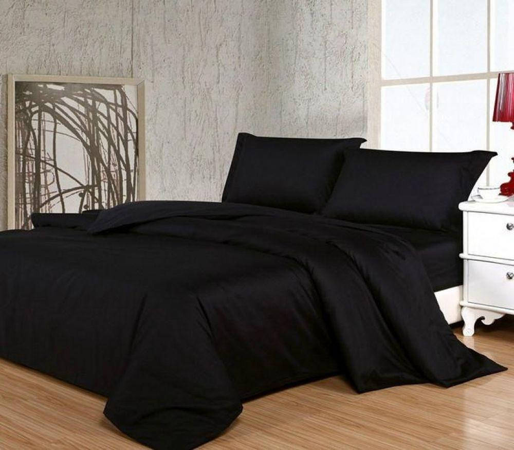 

Комплект постельного белья Царский Дом из Сатина BLACK (Черный)