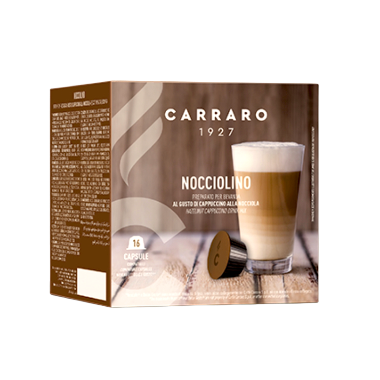 

Кофе в капсулах Carraro Dolce Gusto Nocciolino 16 шт. Лесной орех Дольче Густо Италия