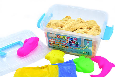 

Нано кинетический песок Magic Sand 1000 г в боксе, Песочный