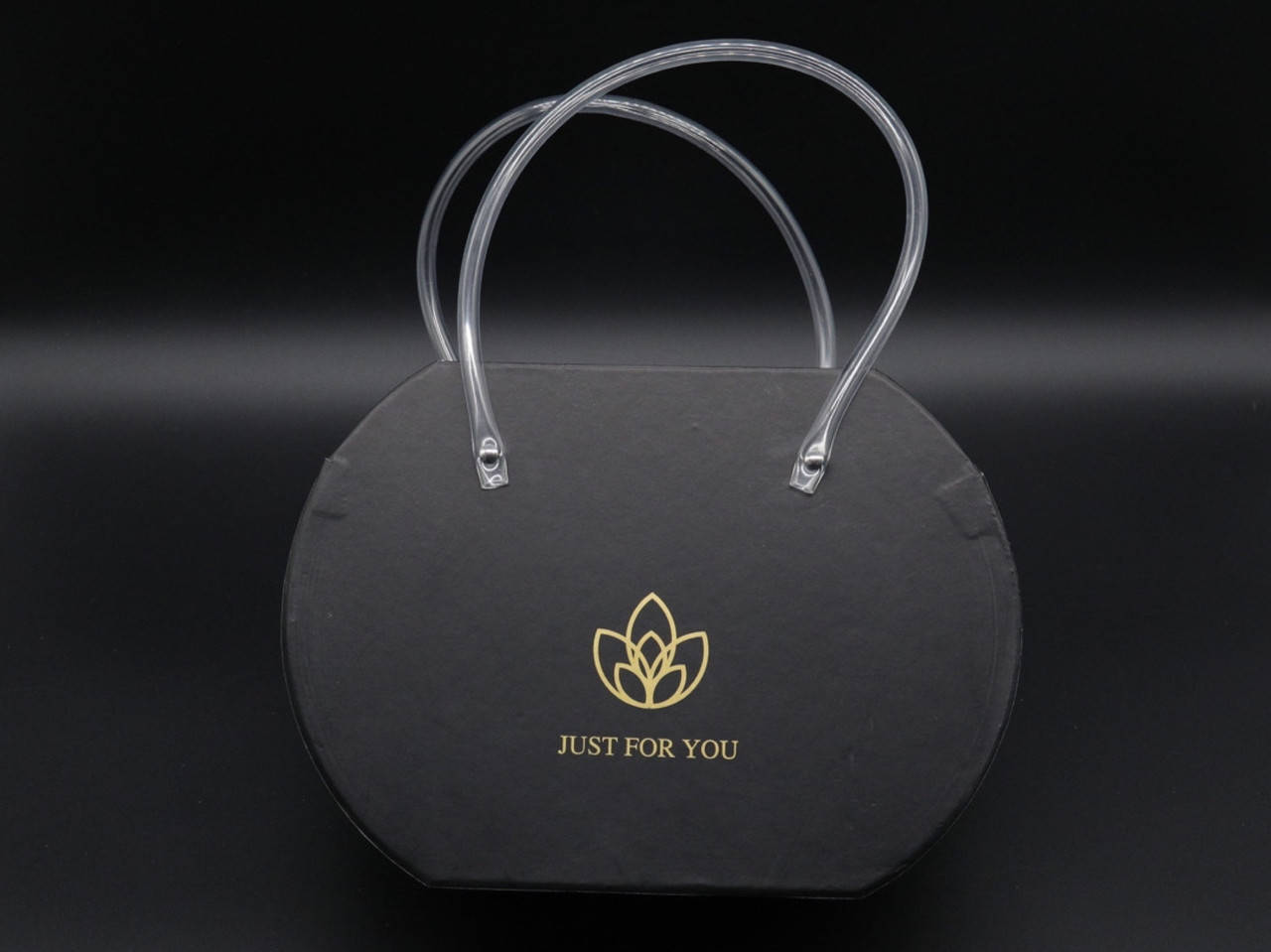 

Коробки для цветов с ручками. Цвет черный. 22х16см