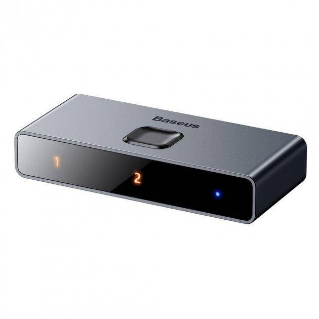 

HDMI-разветвитель Baseus Matrix HDMI Splitter 2-in-1 or 1-in-2 Space Gray CAHUB-BC0G
