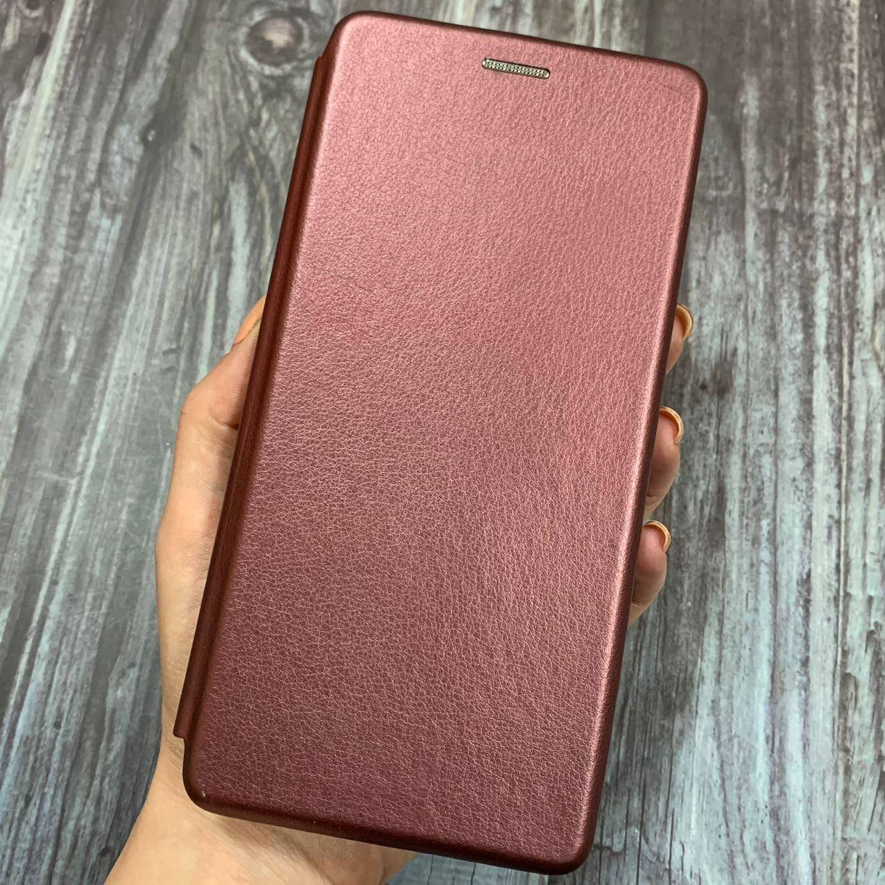 

Чехол книга для Xiaomi Redmi Note 8 Pro с эко кожи с подставкой книжка на телефон сяоми нот 8 про бордовая STN, Бордовый