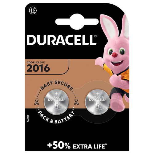 

Батарейка DURACELL CR 2016 2шт на блистере
