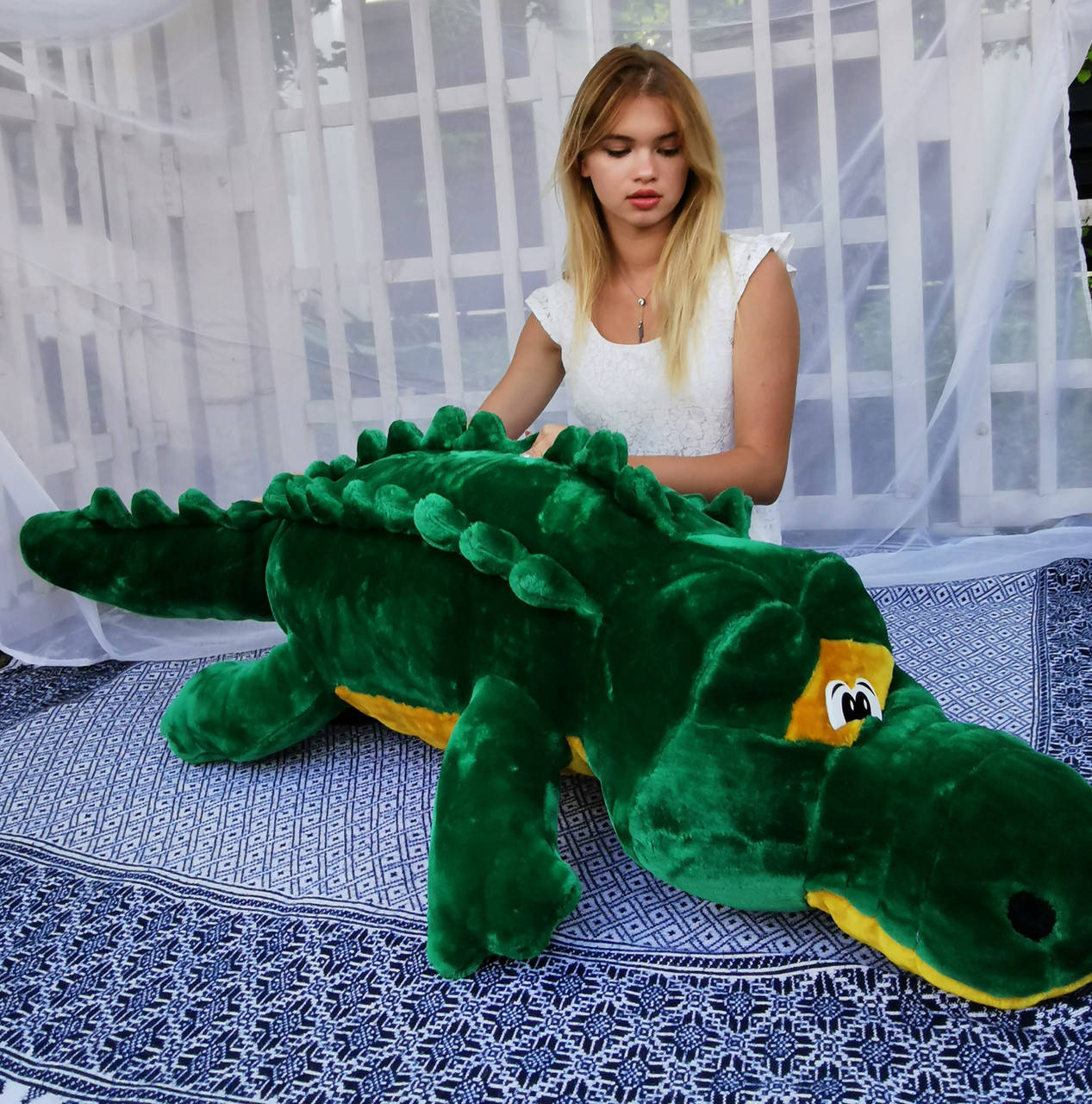 

Крокодил 150 см, Зелёный