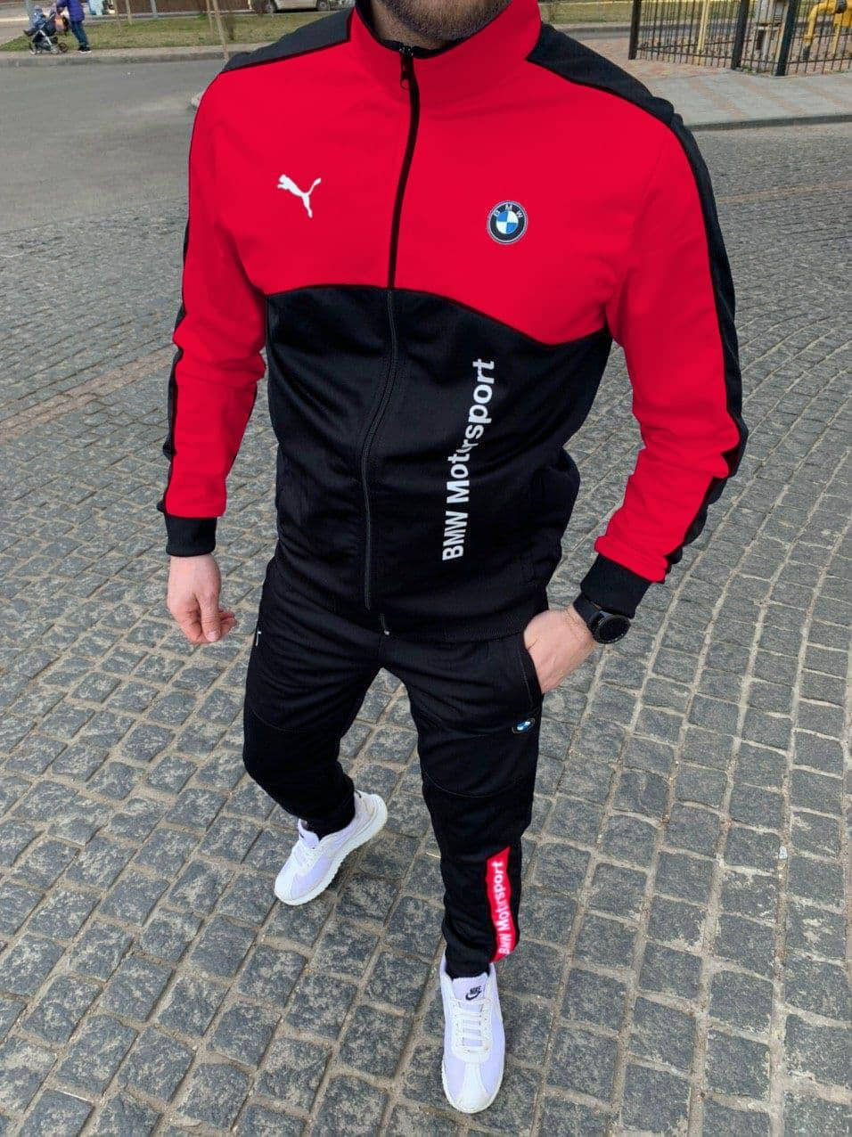 

Спортивный мужской костюм Puma BMW Motosport красный