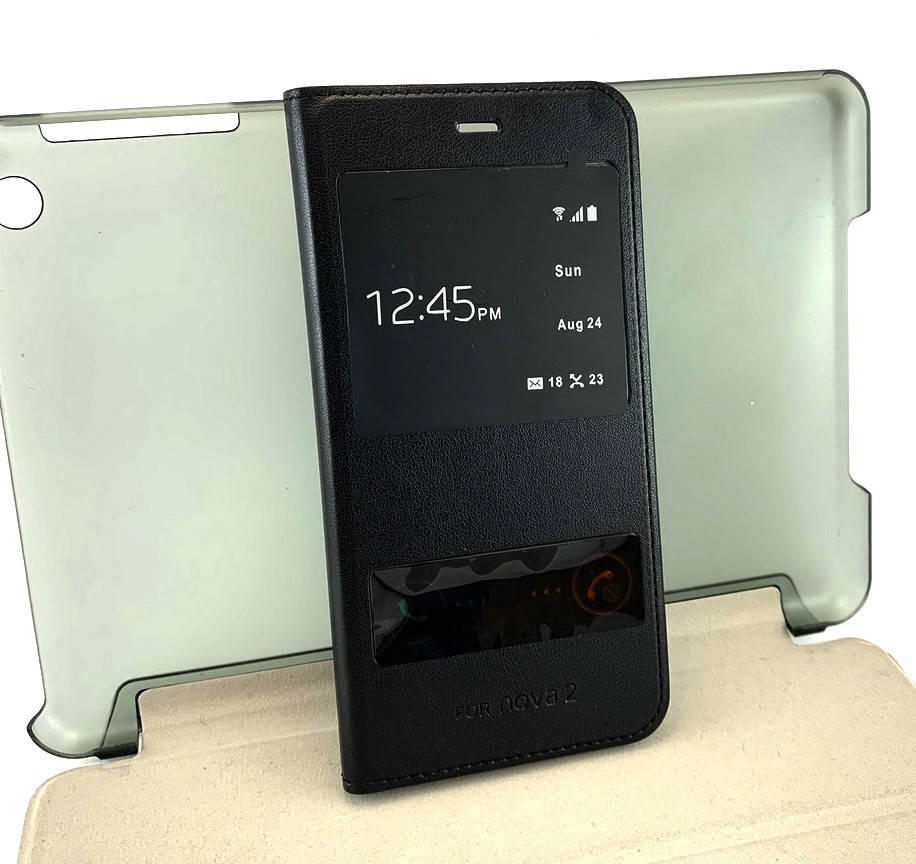 

Чехол для Huawei Nova 2 2017 книжка боковой Book Original Black черный кожзам-пластик