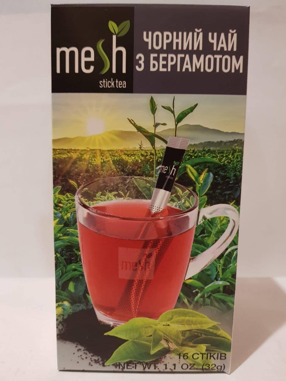 

Чай черный с бергамотом Mesh stics Мэш в стиках 16 шт по 2 г