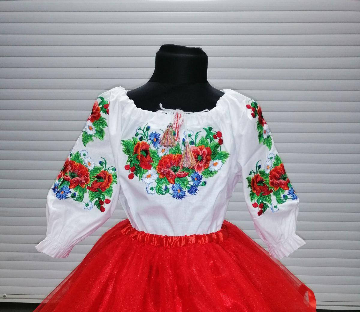 

Вышиванка детская 100 % хлопок "Вишенки"