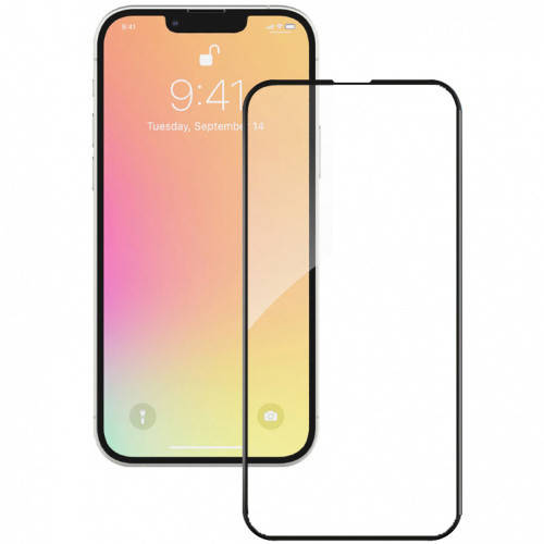 

Захисне скло Glass Full Glue HD для Apple iPhone 13/13 Pro (Чорний), Черный