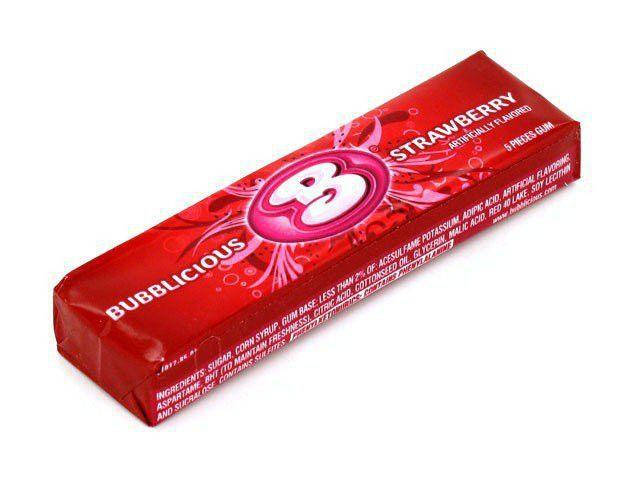

Жевательная резинка Strawberry Bubblicious, 48 г