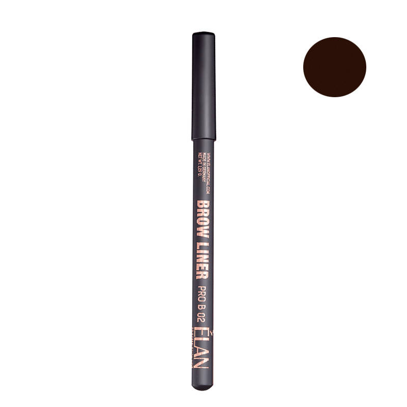 

Elan Brow Liner Pro B 02 Dark Brown - пудровый карандаш для бровей, темно-коричневый