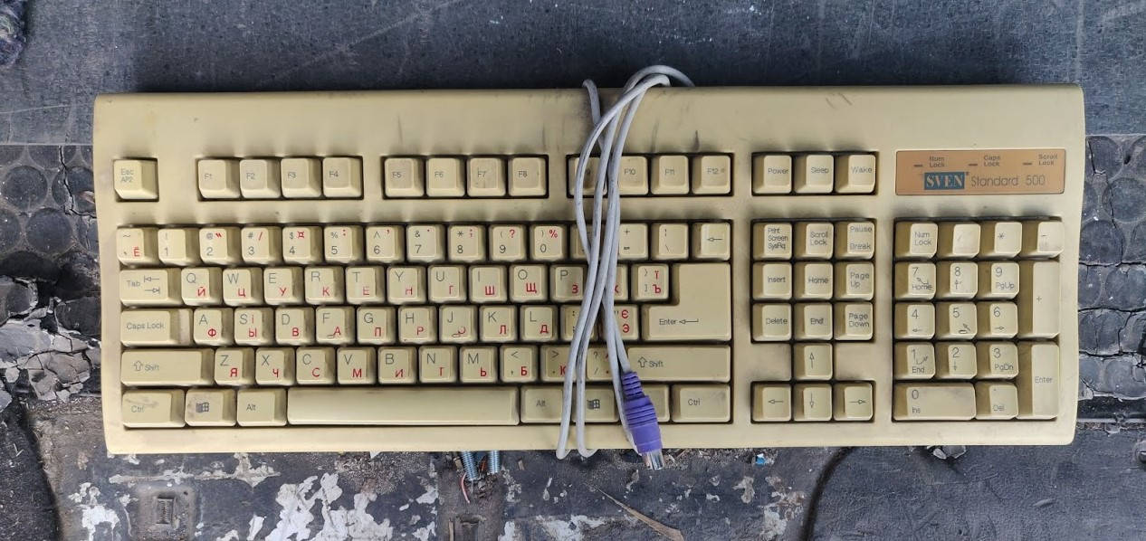 

Брендовая клавиатура Sven Standard 500 PS/2 № 202804, Белый