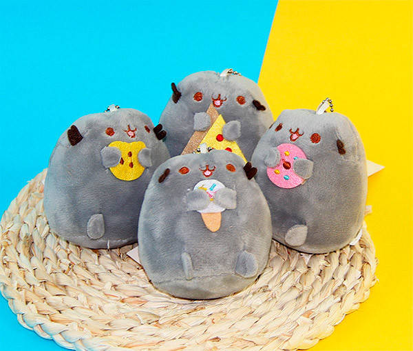 

Мягкая игрушка брелок Кот Пушин Pusheen 11 см P 014, Серый